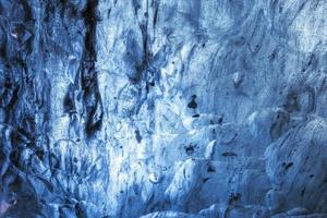 grotte di ghiaccio nel ghiacciaio di jokulsarlon, Islanda foto