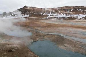 area geotermica di hverir, islanda foto