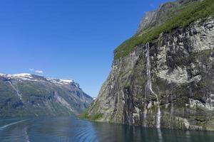 crociera nel fiordo di Geiranger in Norvegia foto