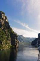 crociera nel fiordo di Geiranger in Norvegia foto