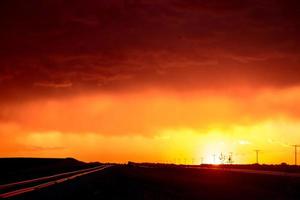 nuvole di tempesta della prateria foto