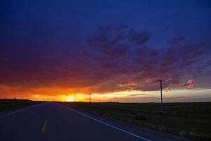 nuvole di tempesta della prateria foto