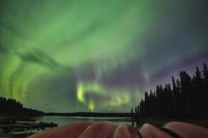 aurora boreale canada foto