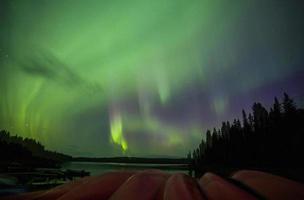 aurora boreale canada foto