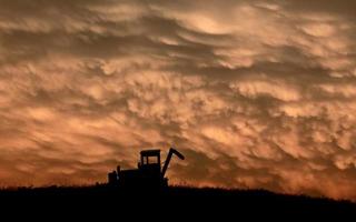 nuvole di tempesta della prateria foto