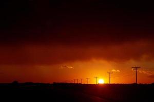 nuvole di tempesta della prateria foto