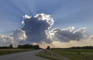 nuvole di tempesta della prateria foto