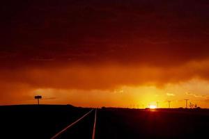 nuvole di tempesta della prateria foto