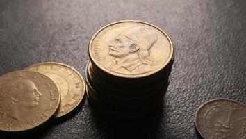 raccolta delle monete antiche foto