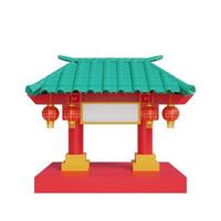 concetto di capodanno cinese del tempio foto