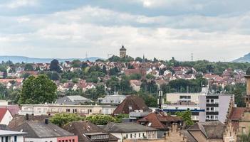 vista panoramica di heilbronn una città nel nord della germania foto