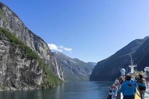 crociera nel fiordo di Geiranger in Norvegia foto