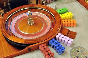 ruota della roulette del casinò foto