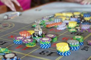 scommessa sulla roulette del casinò foto