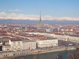 veduta aerea di torino foto