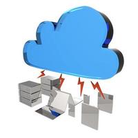 concetto di cloud computing foto