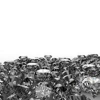 composizione 3d di diamanti su bianco foto