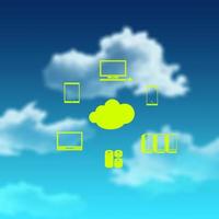 un diagramma di cloud computing foto