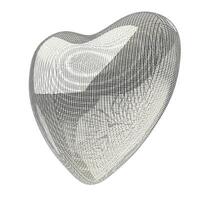 linee del cuore mesh 3d foto