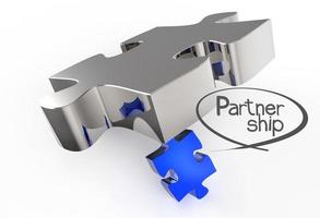 puzzle partnership come concetto foto