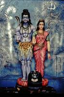 Lord Shiva e Parvathi, Museo religioso kaikedi, Pandharpur, Maharashtra, India, Asia foto