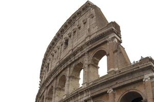 primo piano degli archi del Colosseo. attrazione storica foto