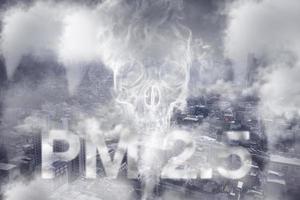 pm 2,5 concetto di polvere foto