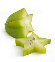 carambola carambole su sfondo bianco foto