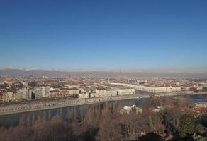 veduta aerea di torino foto