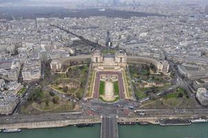 veduta aerea di parigi foto
