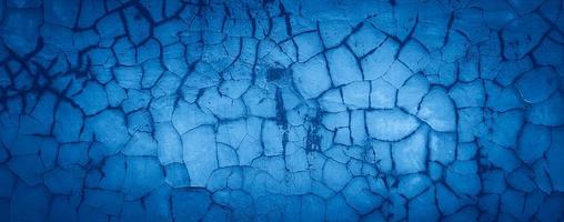 vecchio fondo astratto blu di struttura del muro di cemento del cemento foto