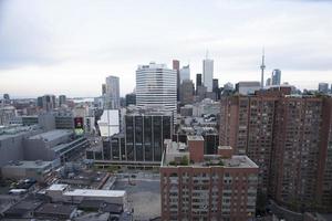 skyline di toronto dal tetto foto