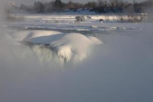 cascate del niagara d'inverno foto