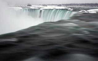 cascate del niagara d'inverno foto