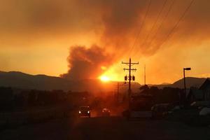 tramonti di fuoco selvaggio foto