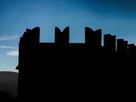 skyline del castello medievale foto