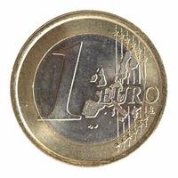 una moneta da un euro foto