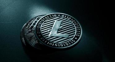 moneta di criptovaluta digitale litecoin foto