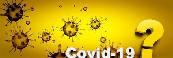 sfondo del virus corona, concetto di rischio pandemico. illustrazione 3d foto