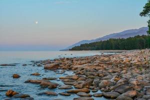 lago baikal natura estate alba foto