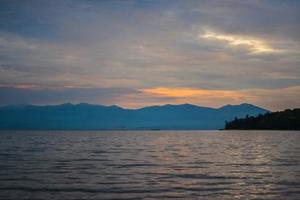 lago baikal natura estate tramonto foto