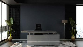 esclusiva moderna sala reception per ufficio in mockup di rendering 3d foto