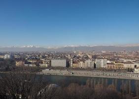 veduta aerea di torino foto