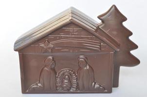 presepe di cioccolato foto