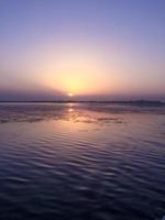 tramonto sul mare foto