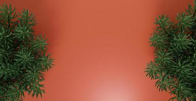 sfondo con pianta di bastoncini di gesso e con sfondo arancione, sfondo di alta qualità. copia spazio foto