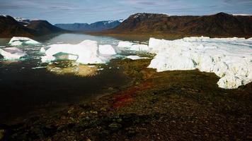 effetto del riscaldamento globale sullo scioglimento dei ghiacciai in Norvegia foto