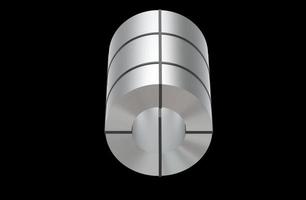 illustrazione 3d di cilindri in alluminio in acciaio industriale foto