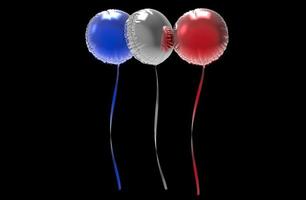 palloncini stagnola compleanno anniversari celebrazione 3d illustrazione foto