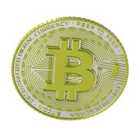 illustrazione 3d della moneta bitcoin foto